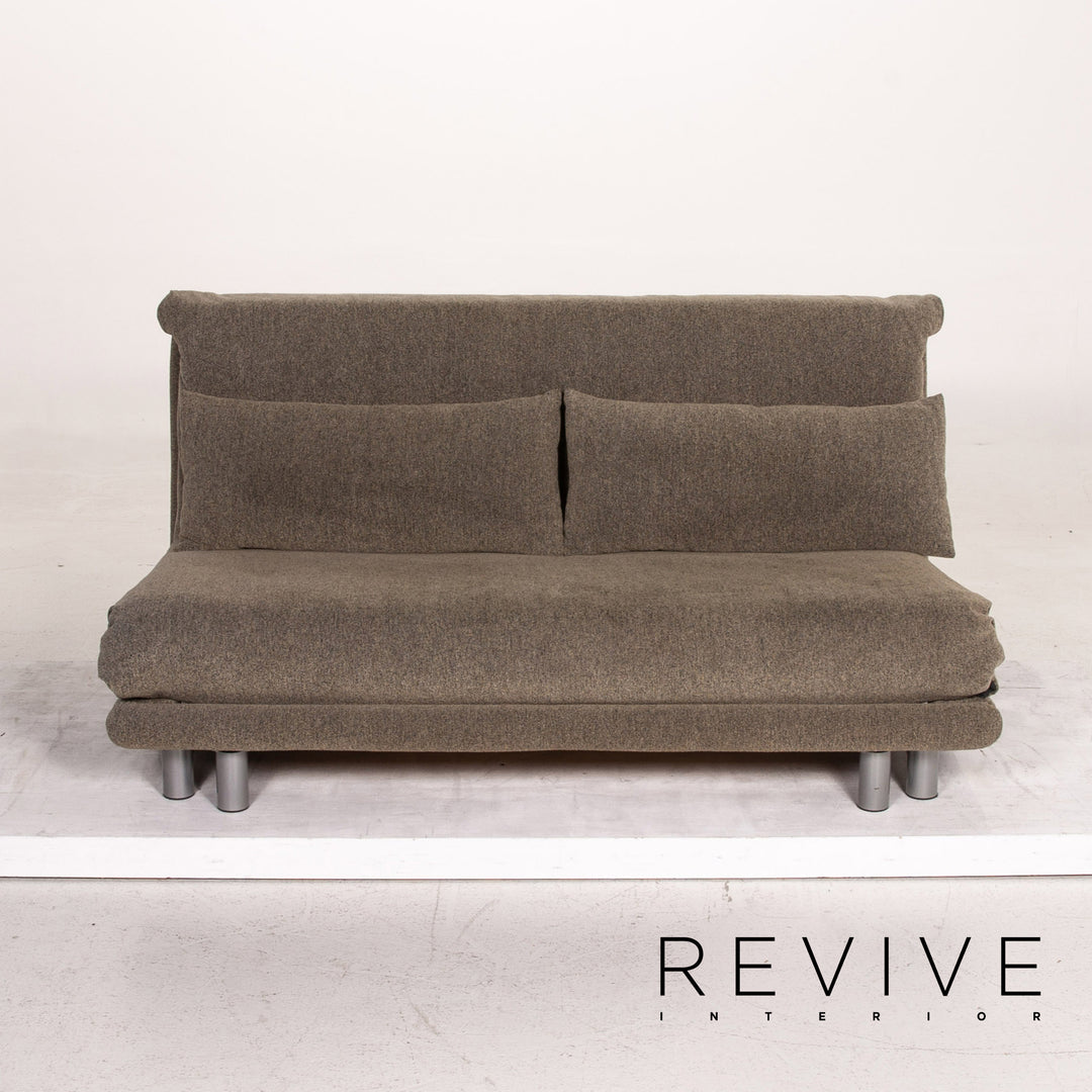 ligne roset Multy fabric sofa bed gray grey-green three-seater sofa function sleeping function couch #15322