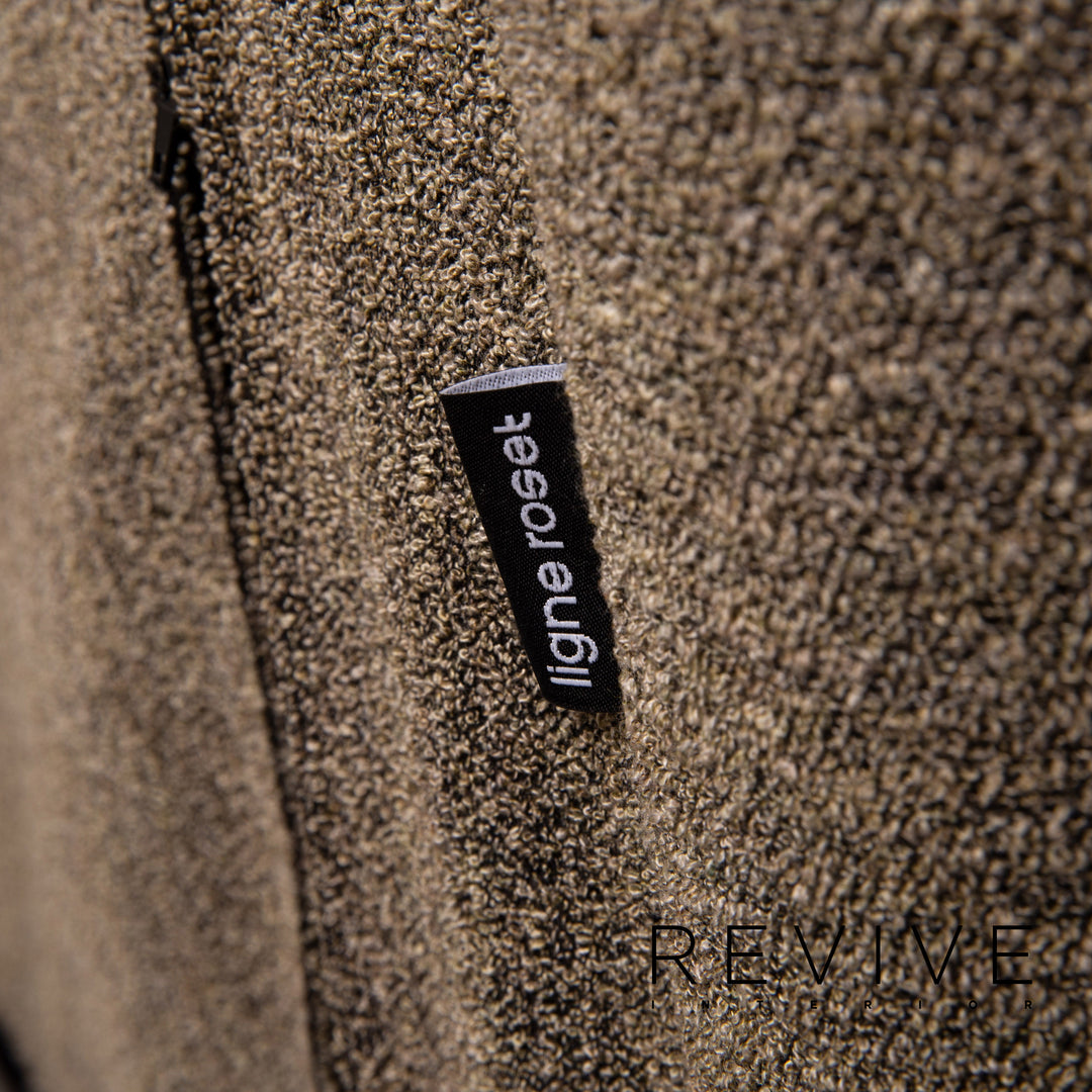 ligne roset Multy fabric sofa bed gray grey-green three-seater sofa function sleeping function couch #15322