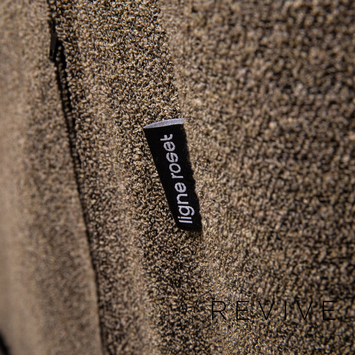 ligne roset Multy fabric sofa bed gray grey-green three-seater sofa function sleeping function couch #15322