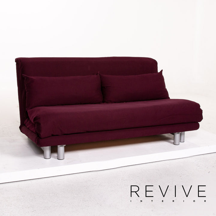 ligne roset Multy fabric sofa bed purple sofa sleep function couch #13608