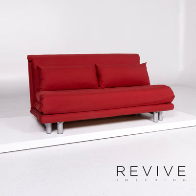 ligne roset Multy Stoff Schlafsofa Rot Dreisitzer Sofa Schlaffunktion Couch #10776