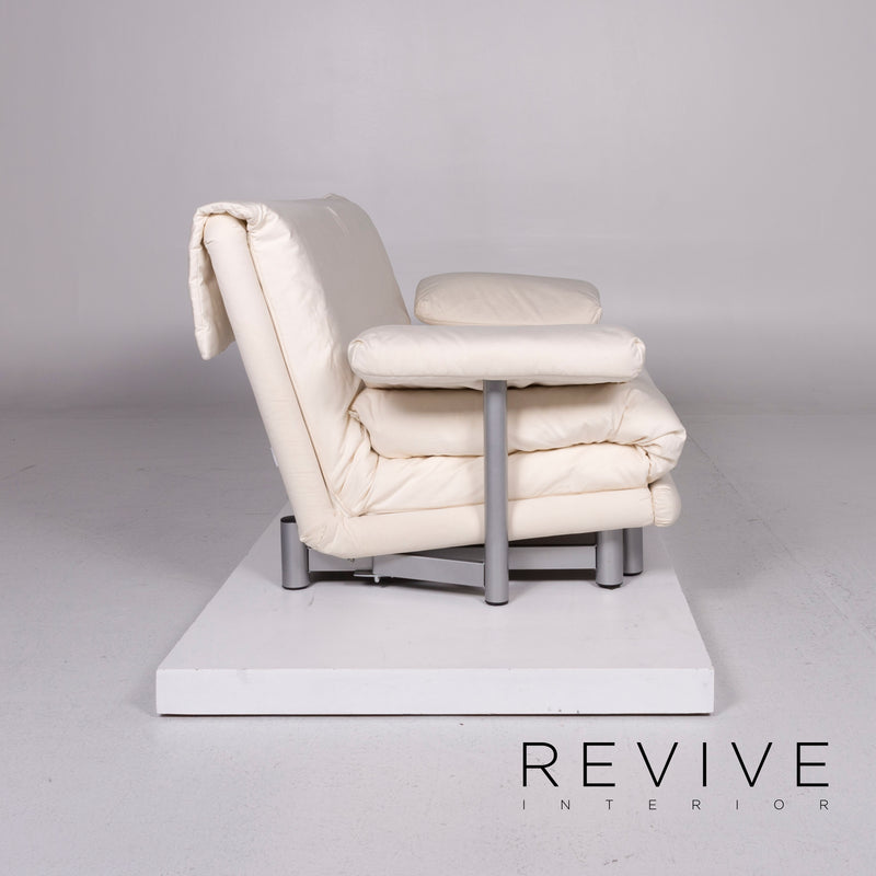 ligne roset Multy Stoff Schlafsofa Dreisitzer Weiß Sofa Funktion Schlaffunktion Couch 