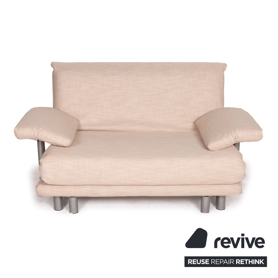 ligne roset Multy fabric sofa beige two seater sleep function