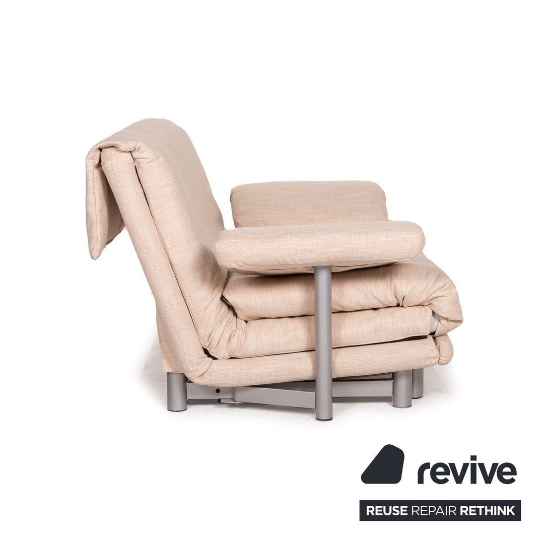 ligne roset Multy fabric sofa beige two seater sleep function
