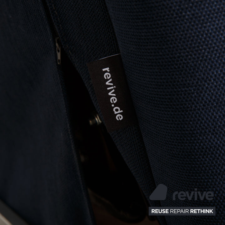 ligne roset Multy fabric sofa blue three-seater couch function sleeping function new cover