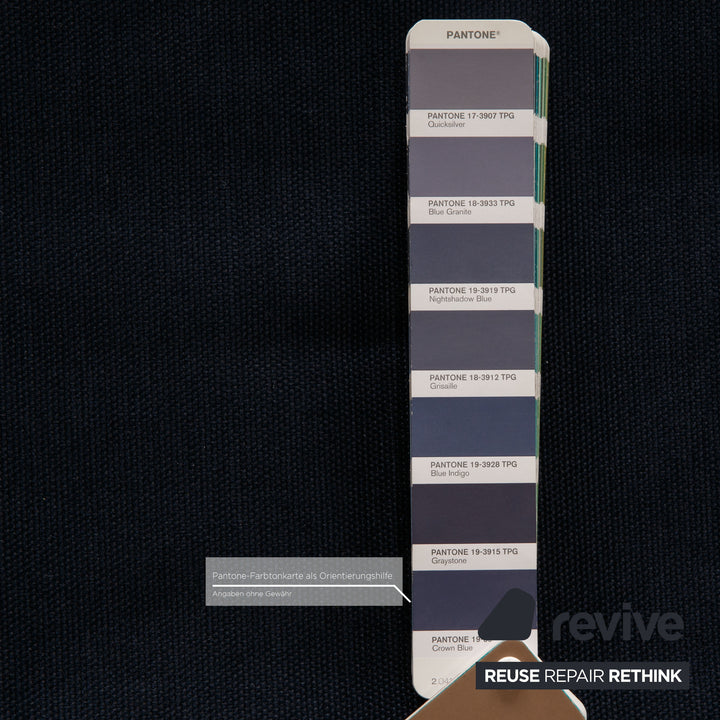 ligne roset Multy fabric sofa blue three-seater couch function sleeping function new cover