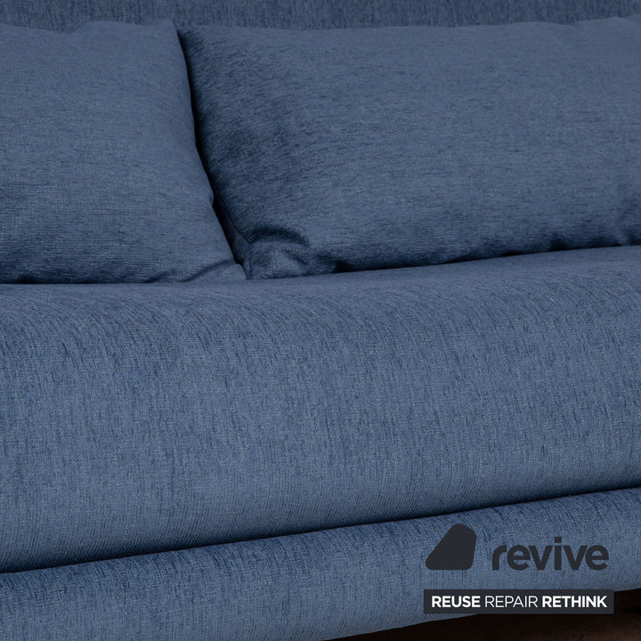 ligne roset Multy Stoff Sofa Blau Dreisitzer Schlafsofa Schlaffunktion Funktion Couch