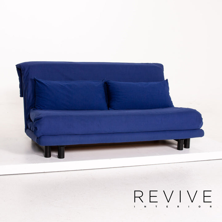 ligne roset Multy Fabric Sofa Blue Sleeping Function Sofa Bed Couch #14509