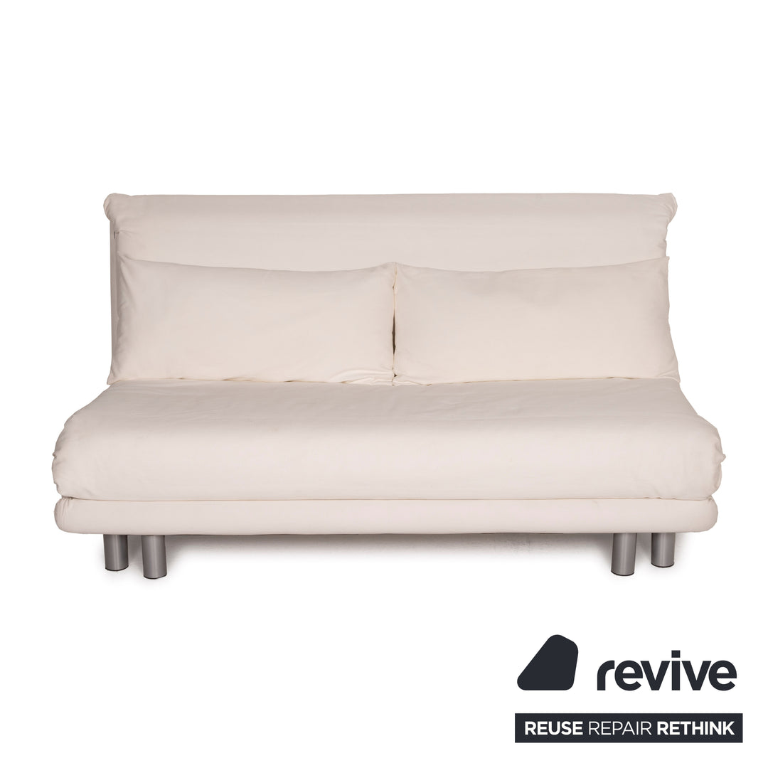 Ligne Roset Multy fabric sofa cream three seater sofa bed