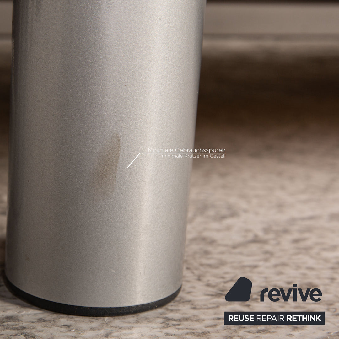 Ligne Roset Multy fabric sofa dark blue three-seater couch function sleeping function