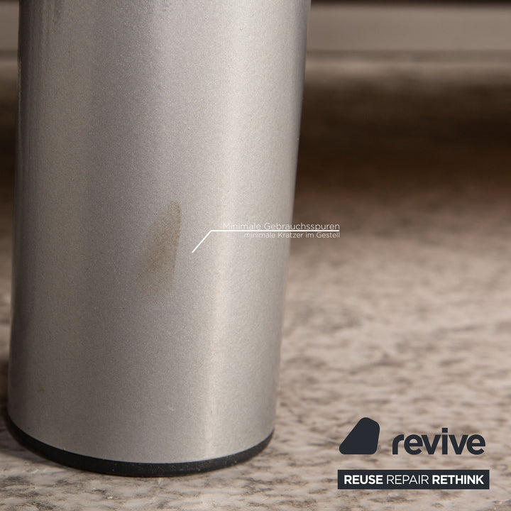 Ligne Roset Multy fabric sofa dark blue three-seater couch function sleeping function