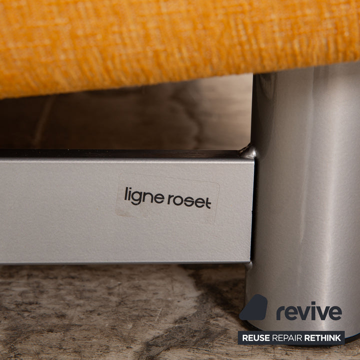 ligne roset Multy fabric sofa yellow three-seater couch function sleeping function new cover