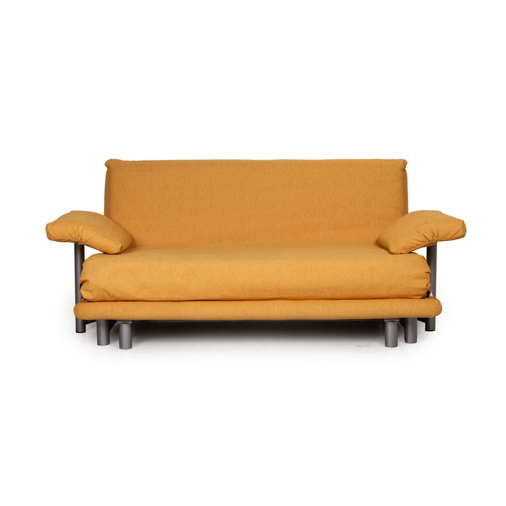 Ligne Roset Multy Fabric Sofa Yellow Three Seater Sleep Function Couch