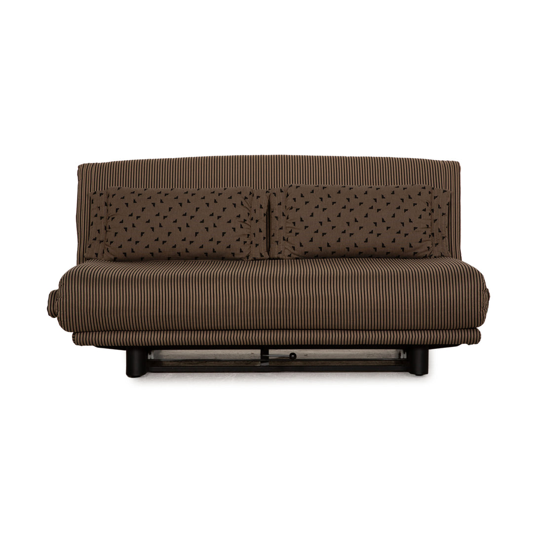 Ligne Roset Multy Fabric Sofa Gray Three Seater Couch Function Sleep Function