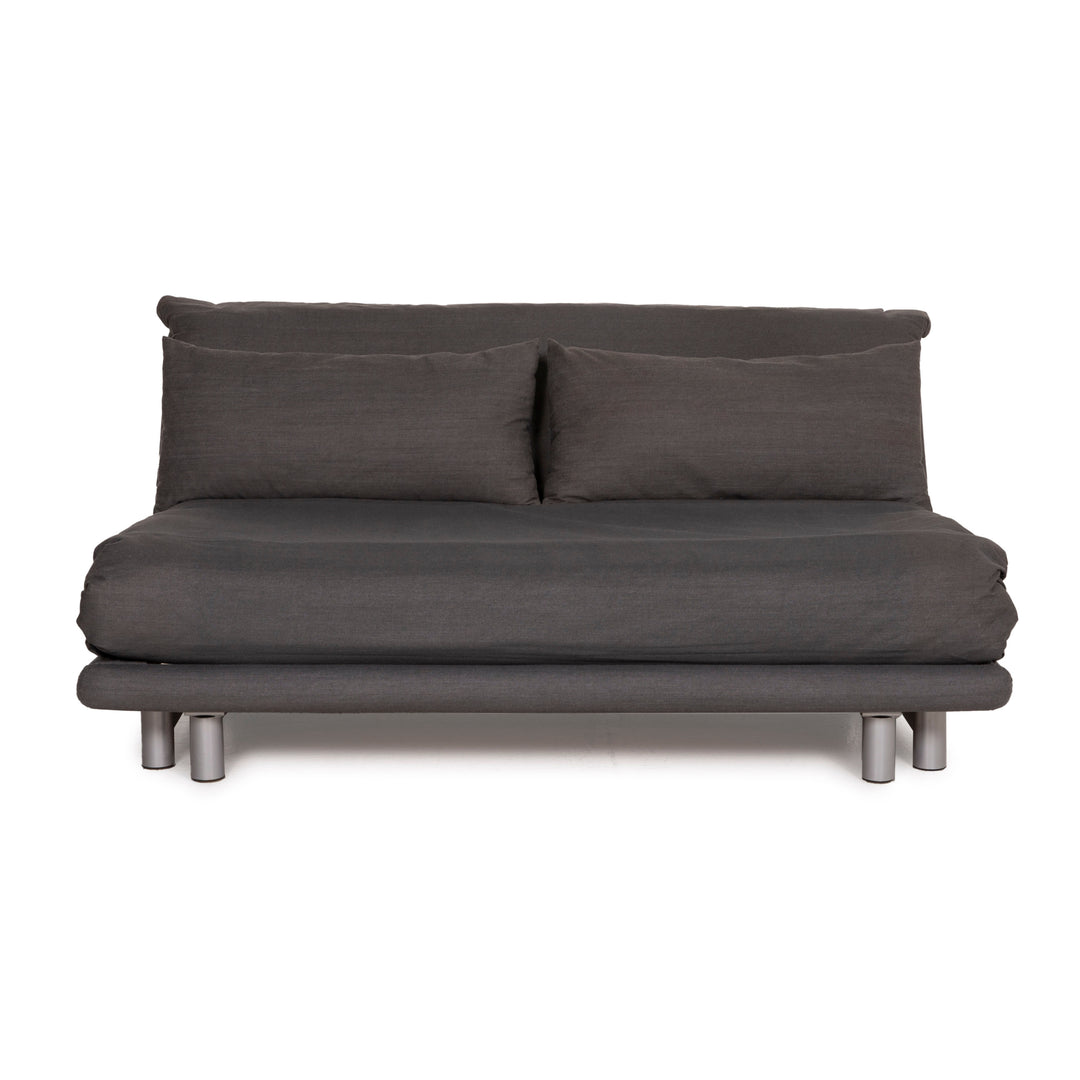 Ligne Roset Multy Stoff Sofa Grau Dreisitzer Schlaffunktion