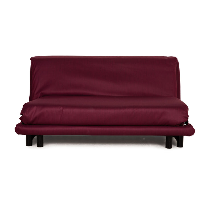 Ligne Roset Multy fabric sofa purple three-seater couch function sleeping function new cover