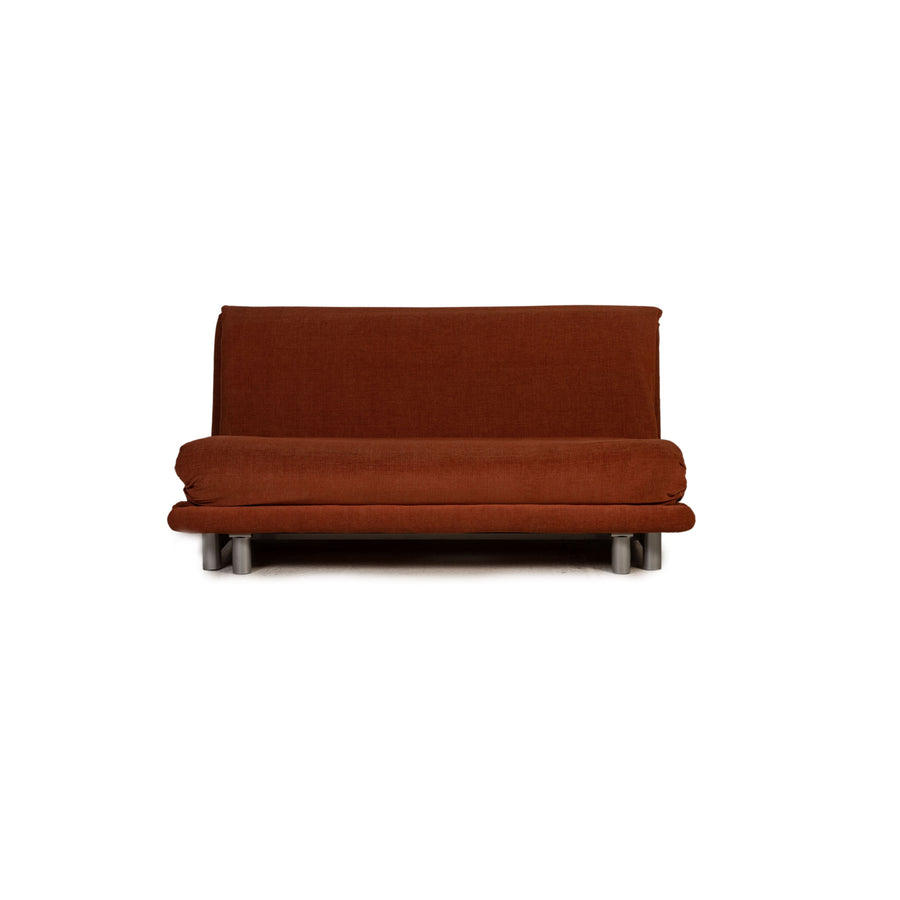 ligne roset Multy Stoff Sofa Orange Dreisitzer Couch Funktion Schlaffunktion