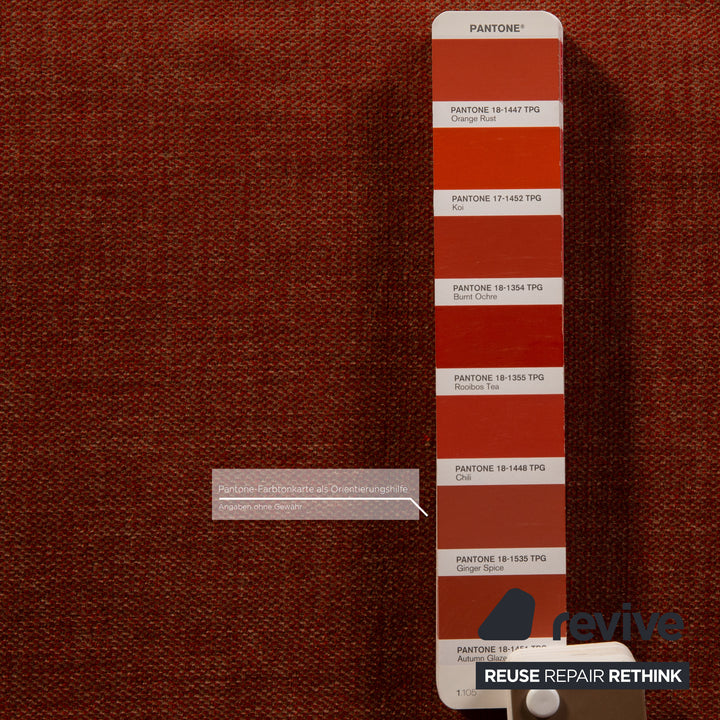 ligne roset Multy Stoff Sofa Orange Dreisitzer Couch Funktion Schlaffunktion