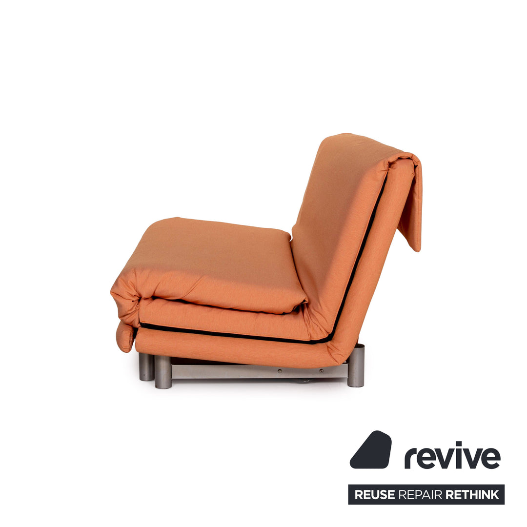 ligne roset Multy Fabric Sofa Orange Three Seater Sleeper Sofa Bed #14798