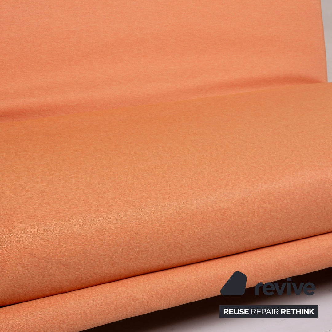 ligne roset Multy Fabric Sofa Orange Three Seater Sleeper Sofa Bed #14798