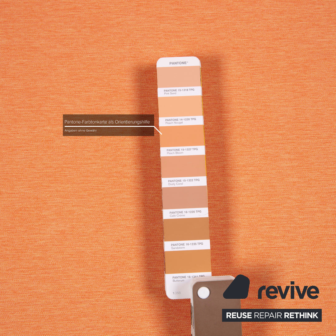 ligne roset Multy Fabric Sofa Orange Three Seater Sleeper Sofa Bed #14798