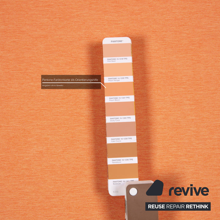 ligne roset Multy Fabric Sofa Orange Three Seater Sleeper Sofa Bed #14798