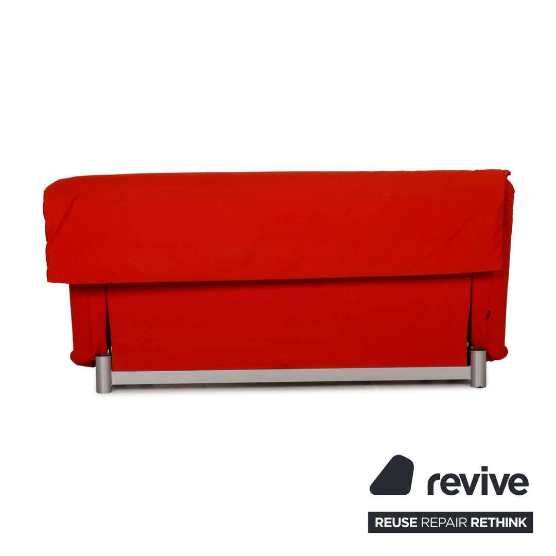 ligne roset Multy fabric sofa red three-seater couch function sleeping function