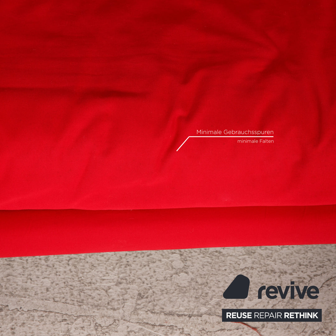 ligne roset Multy fabric sofa red three-seater couch function sleeping function