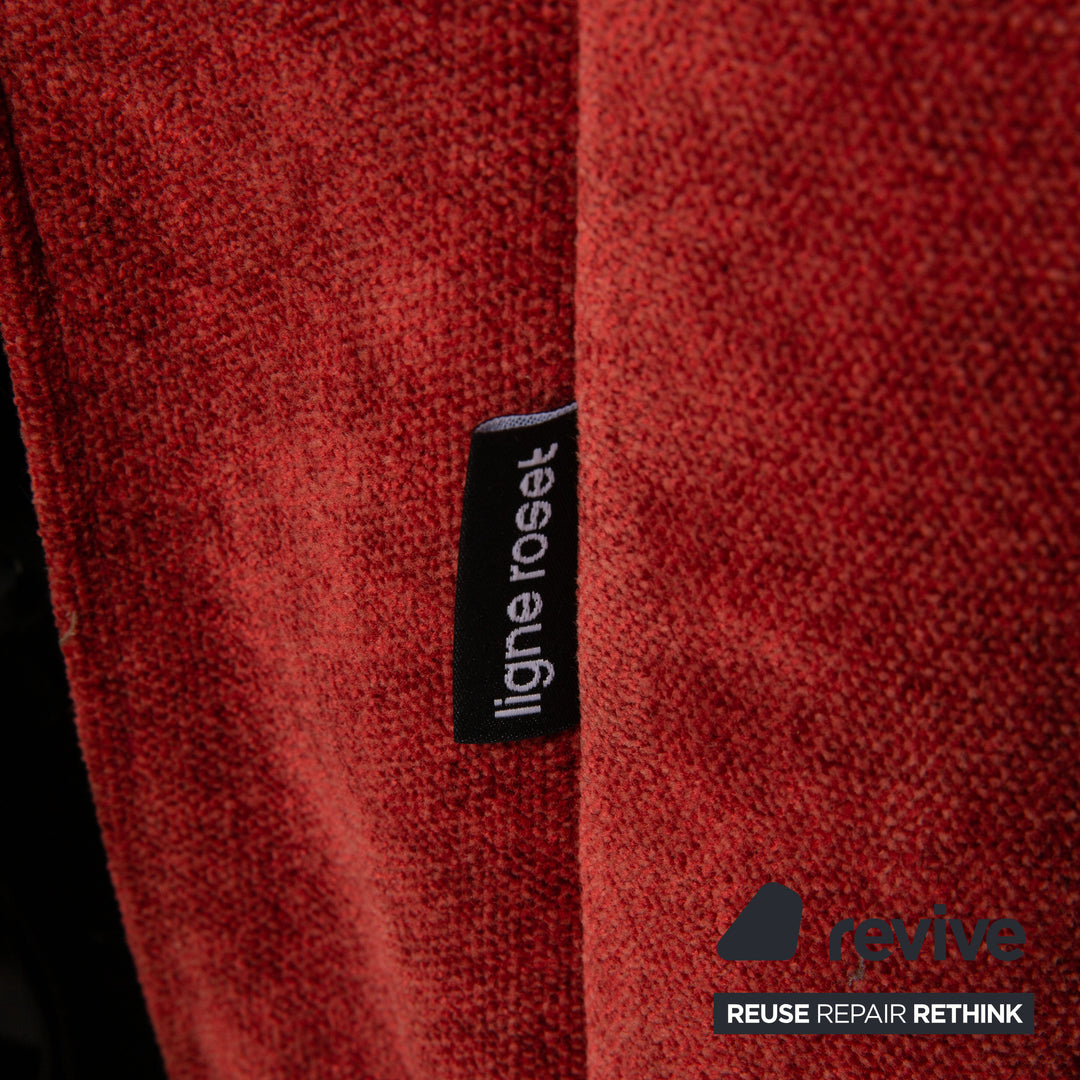 ligne roset Multy fabric sofa red three-seater couch function sleeping function