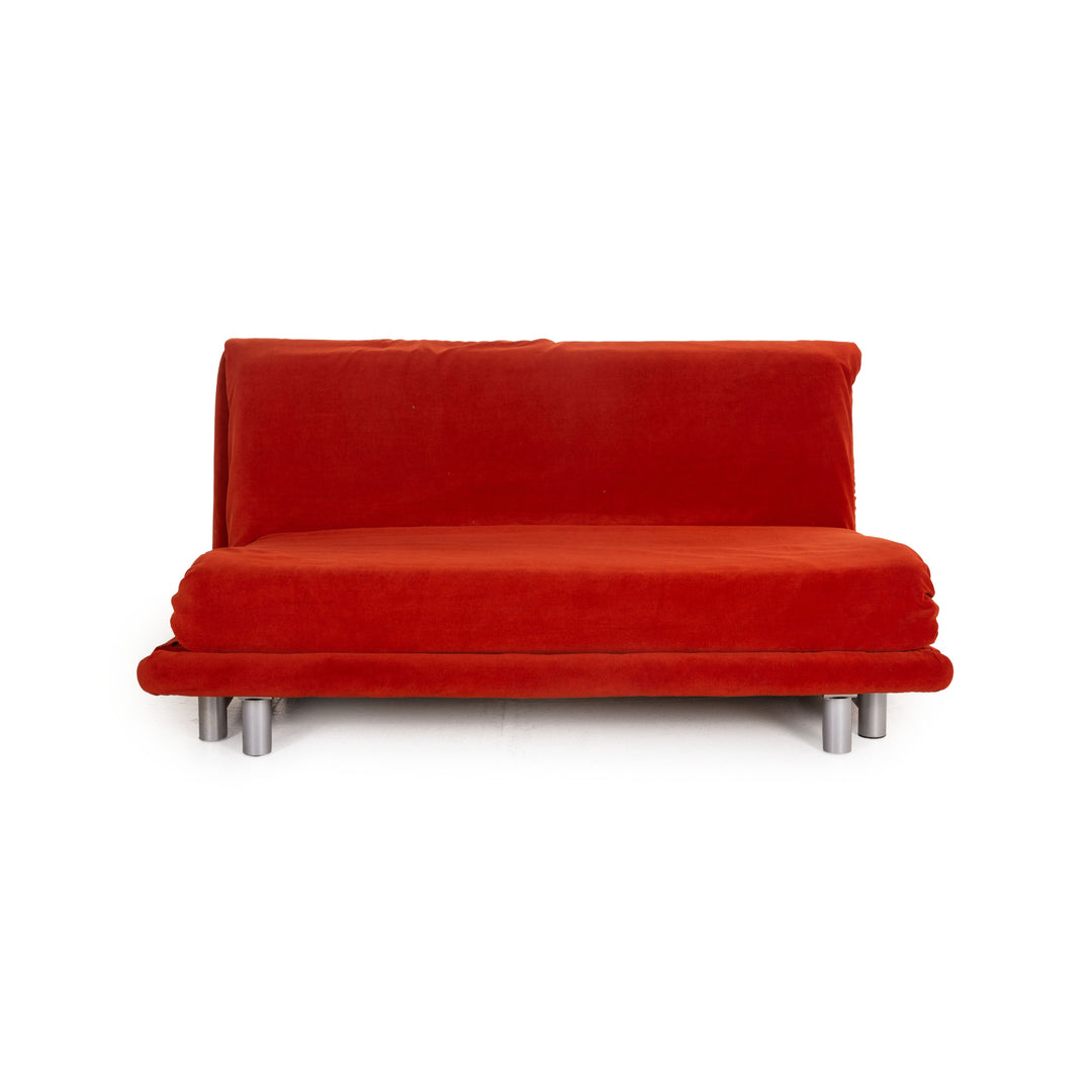 ligne roset Multy Stoff Sofa Rot Dreisitzer Couch Funktion Schlaffunktion