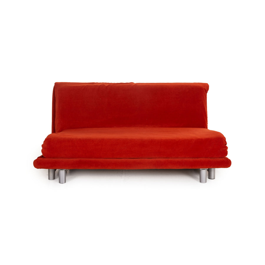 ligne roset Multy Stoff Sofa Rot Dreisitzer Couch Funktion Schlaffunktion