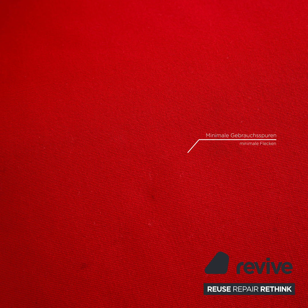 ligne roset Multy fabric sofa red three-seater couch function sleeping function