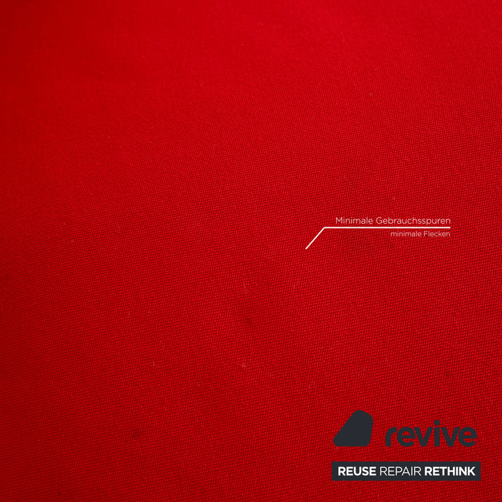 ligne roset Multy fabric sofa red three-seater couch function sleeping function