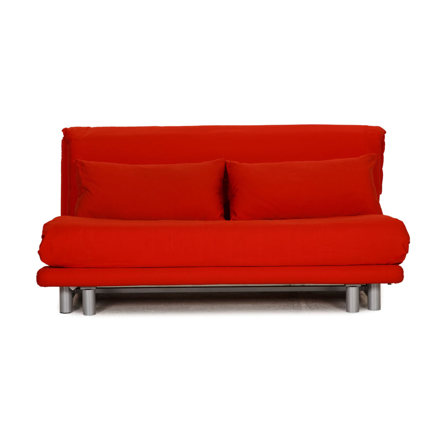 ligne roset Multy fabric sofa red three-seater couch function sleeping function