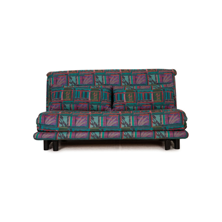 ligne roset Multy fabric sofa turquoise three-seater couch function sleeping function