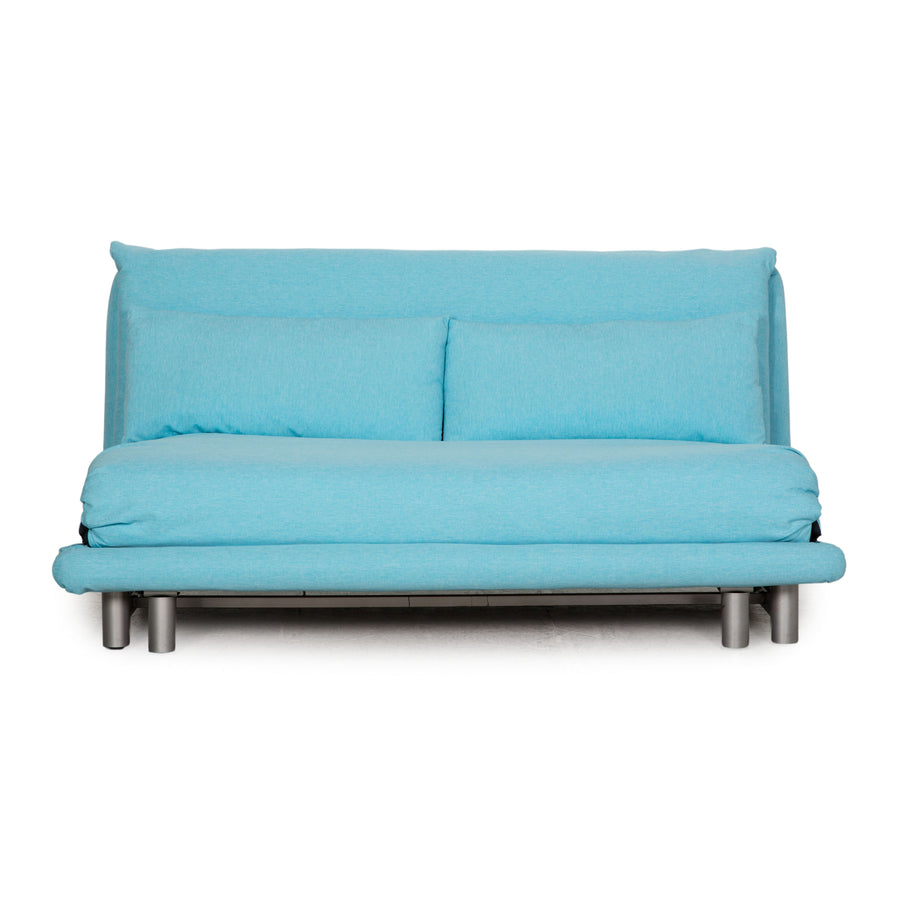 ligne roset Multy fabric three-seater blue sofa couch sleeping function new cover