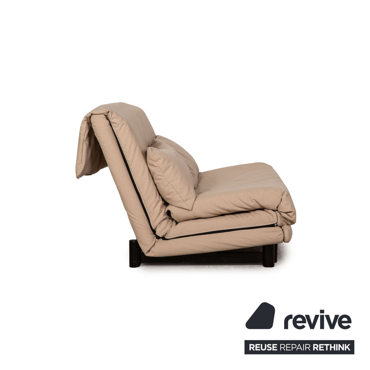 Ligne Roset Multy Stoff Zweisitzer Creme Schlafsofa Couch Neubezug