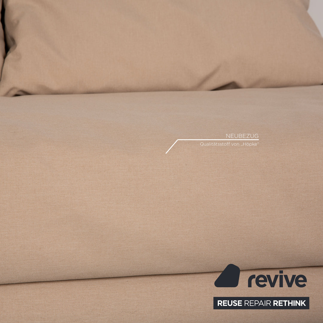Ligne Roset Multy Stoff Zweisitzer Creme Schlafsofa Couch Neubezug