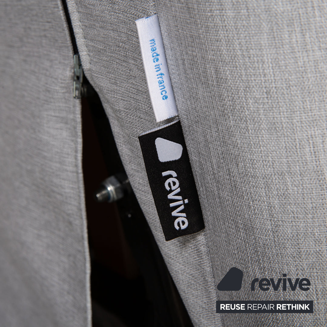 ligne roset Multy fabric three-seater blue ice blue light gray sofa couch sleeping function new cover