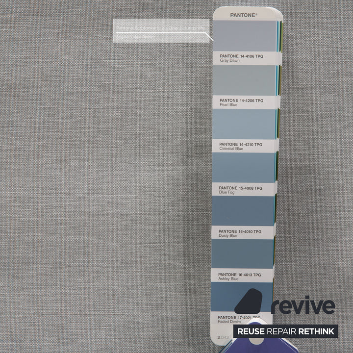 ligne roset Multy fabric three-seater blue ice blue light gray sofa couch sleeping function new cover