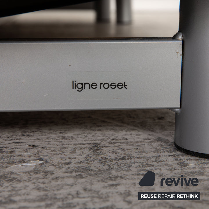 ligne roset Multy fabric three-seater blue ice blue light gray sofa couch sleeping function new cover