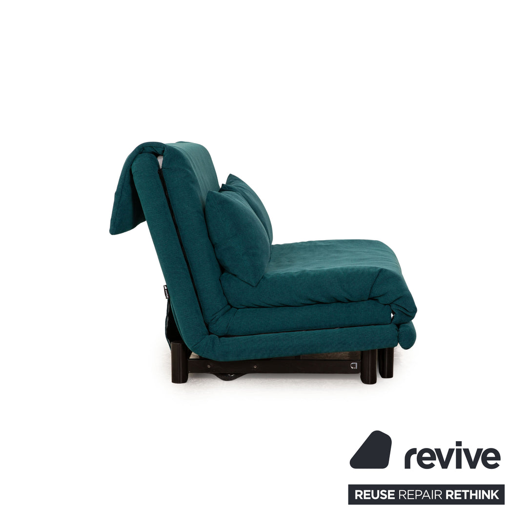 ligne roset Multy fabric two-seater green turquoise sleeping function new cover