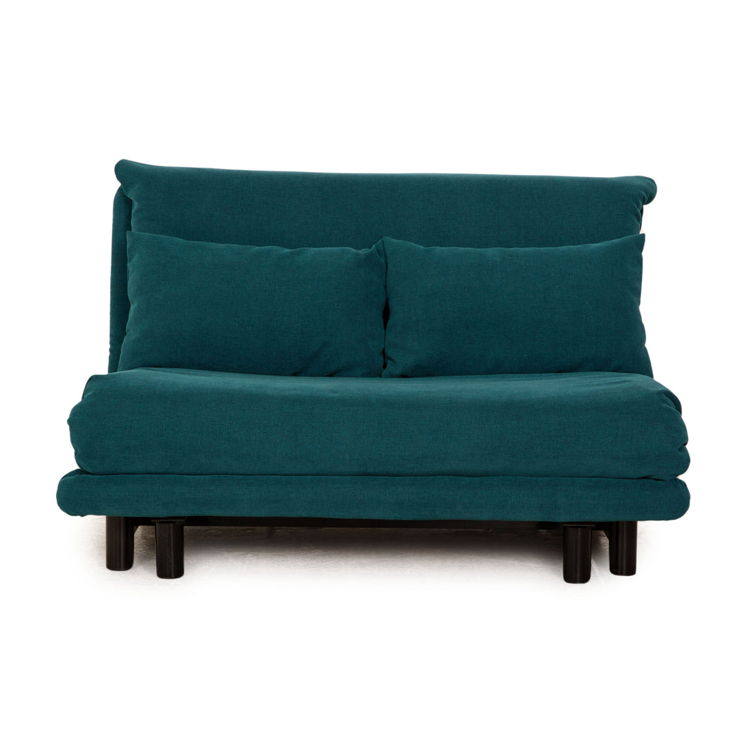 ligne roset Multy fabric two-seater green turquoise sleeping function new cover