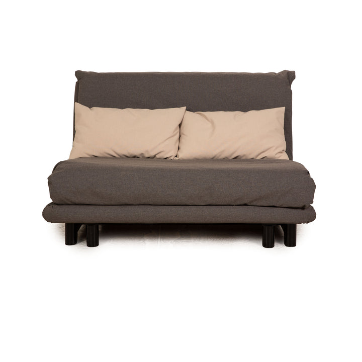 Ligne Roset Multy Zweisitzer Schlafsofa Couch Sofa manuelle Funktion Grau Braun