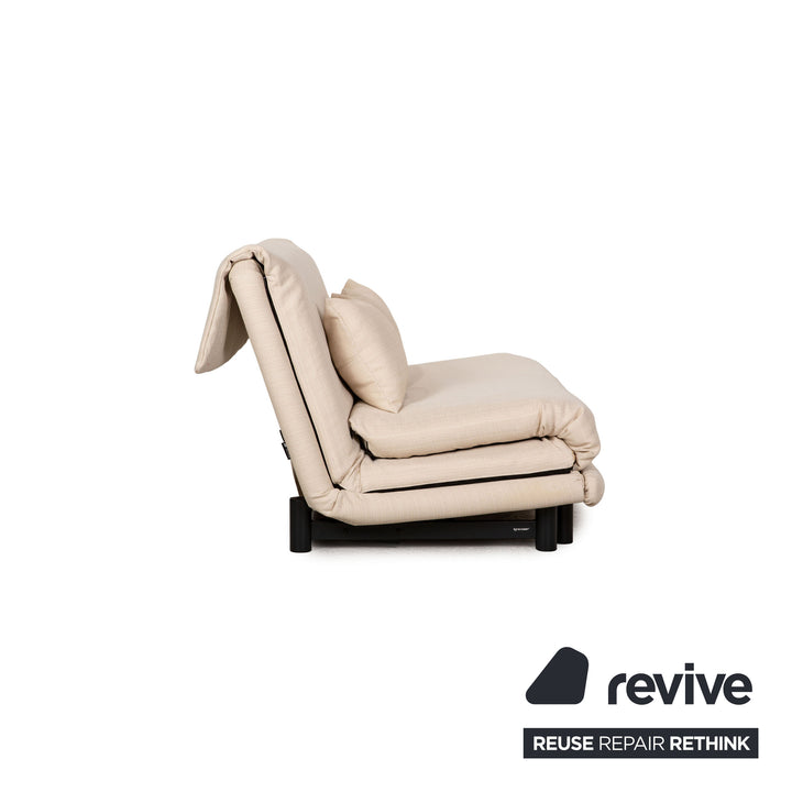 Ligne Roset Multy 3 Seater Fabric Sofa Gray Sofa Bed Couch Reupholstered