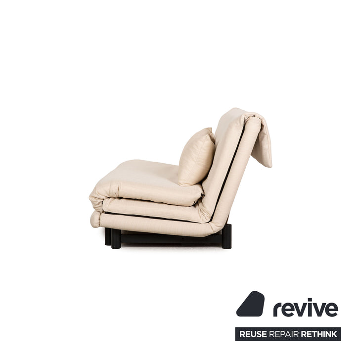 Ligne Roset Multy 3 Seater Fabric Sofa Gray Sofa Bed Couch Reupholstered