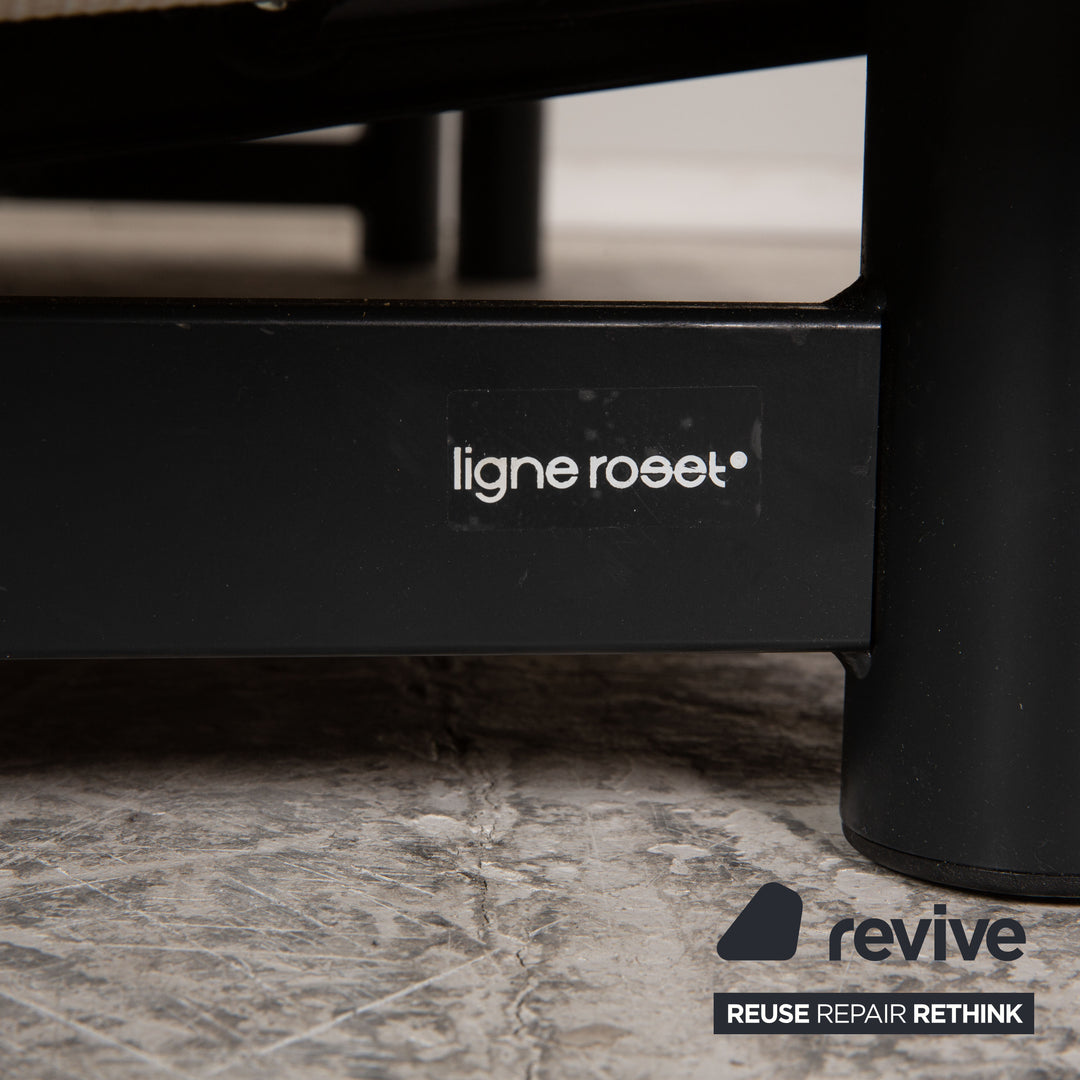 Ligne Roset Multy 3 Seater Fabric Sofa Gray Sofa Bed Couch Reupholstered