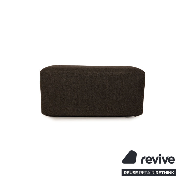 ligne roset neo fabric armchair gray incl. footstool