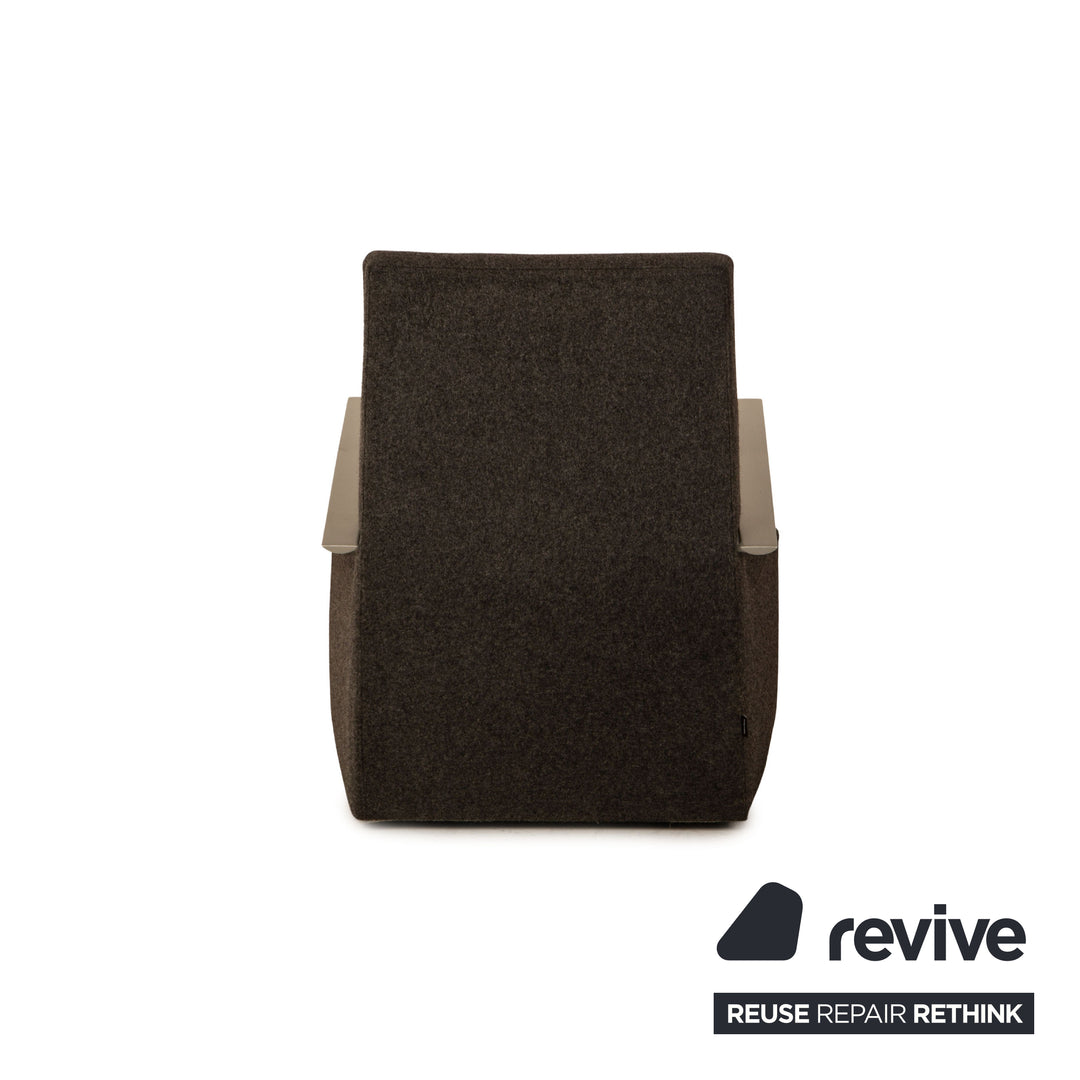 ligne roset Neo fabric armchair grey