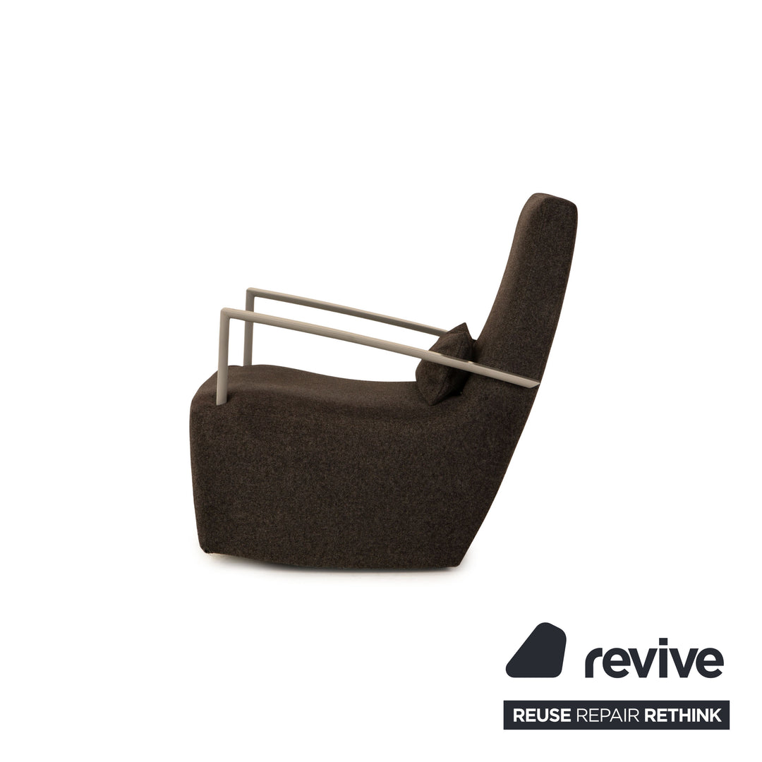 ligne roset Neo fabric armchair grey